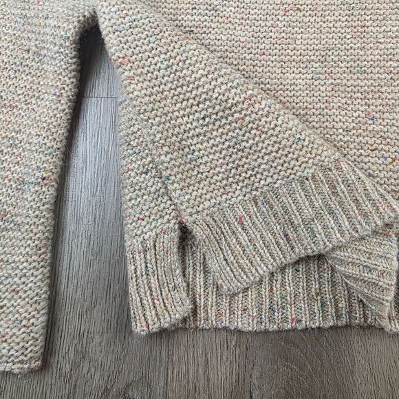 Madewell Flecked Wide-Sleeve Pullover Sweater Size XXS - Picture 6 of 10